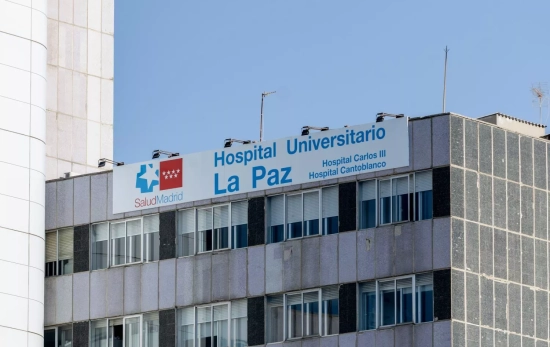 Fachada del Hospital Universitario de la Paz,