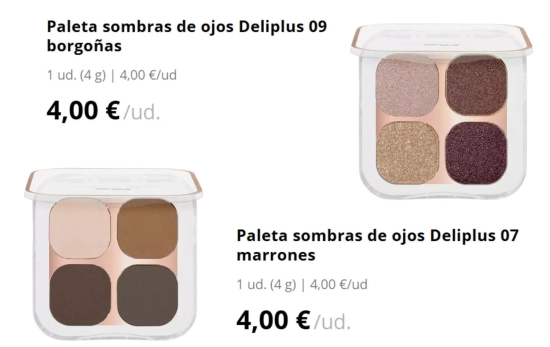 Paleta sombras de ojos Deliplus / MERCADONA Paleta sombras de ojos Deliplus / MERCADONA
