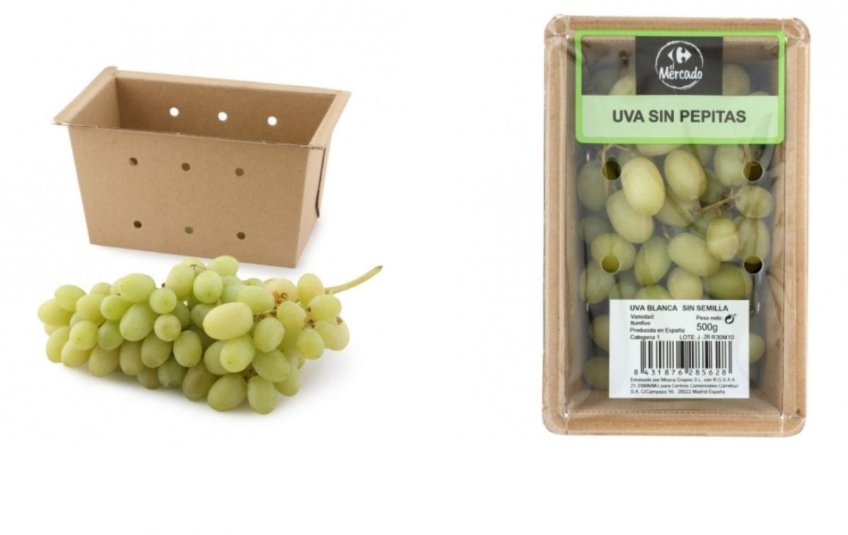 Un pack de uva blanca / CARREFOUR