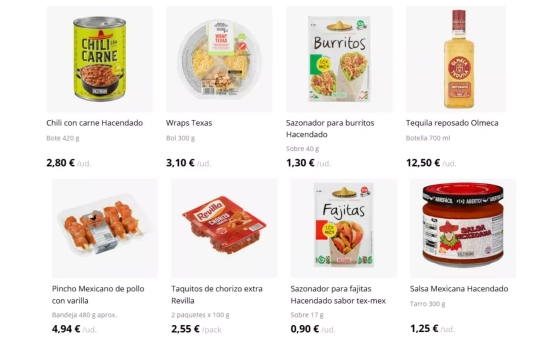 Comida tex-mex/ MERCADONA Comida tex-mex/ MERCADONA