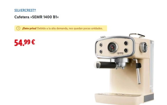 Cafetera »SEMR 1400 B1«/ LIDL Cafetera »SEMR 1400 B1«/ LIDL