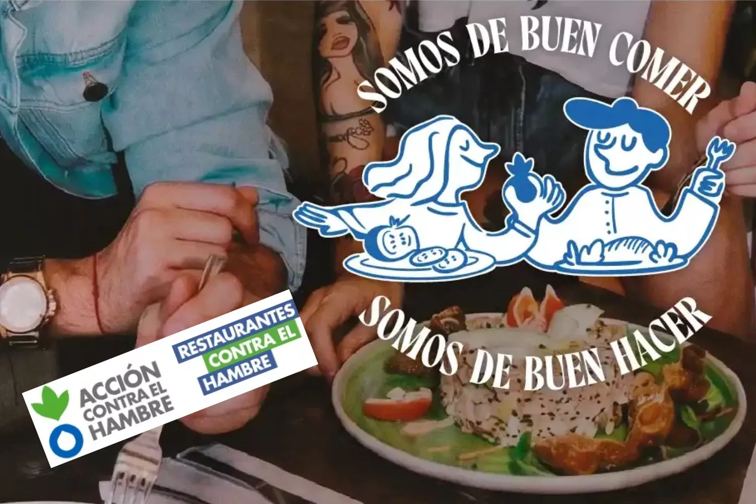 Cartel promocional de la iniciativa 'Restaurantes contra el Hambre' / ACCIONCONTRAELHAMBRE