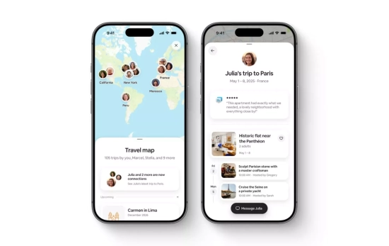 Una imagen de la nueva función 'Mapas' / AIRBNB Una imagen de la nueva función 'Mapas' / AIRBNB