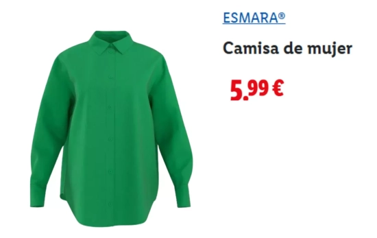 Camisa verde / LIDL