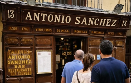 Clientes frente a la entrada del establecimiento   TABERNA ANTONIO SANCHEZ   FACEBOOK