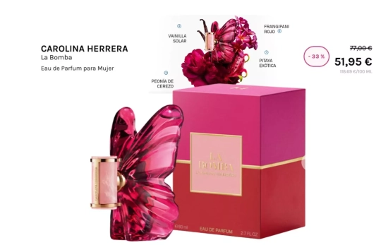 LA BOMBA DE CAROLINA HERRERA/ DRUNI LA BOMBA DE CAROLINA HERRERA/ DRUNI