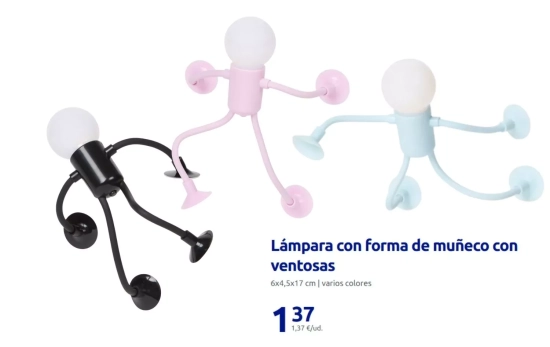 Lámpara con forma de muñeco/ ACTION Lámpara con forma de muñeco/ ACTION