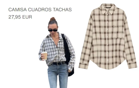Camisa cuadros / ZARA