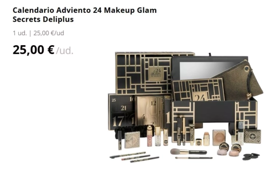 Calendario Adviento 24 Makeup Glam Secrets Deliplus/ MERCADONA