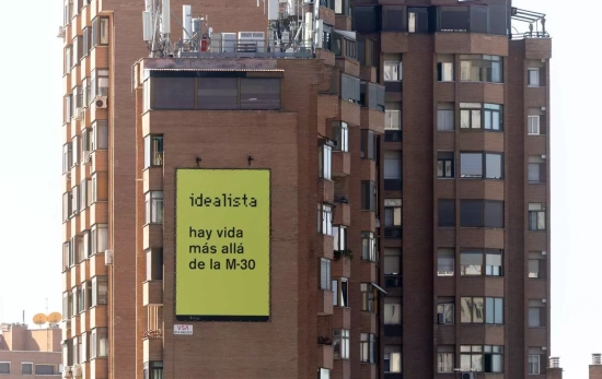 Cartel del portal de vivienda 'Idealista' en un edificio de Madrid / EUROPA PRESS Cartel del portal de vivienda 'Idealista' en un edificio de Madrid / EUROPA PRESS