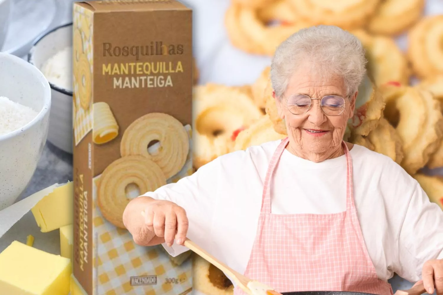  Mercadona recupera la receta dulce de las rosquillas de mantequilla de tu infancia / Fotomontaje Consumidor Global