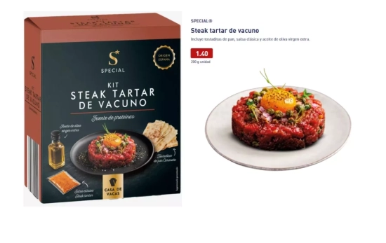 Steak tartar de vacuno/ MERCADONA