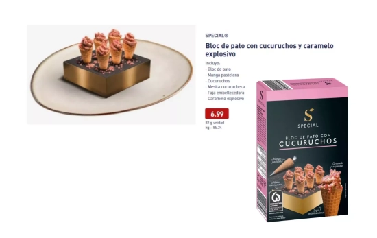 Bloc de pato en cucuruchos/ ALDI