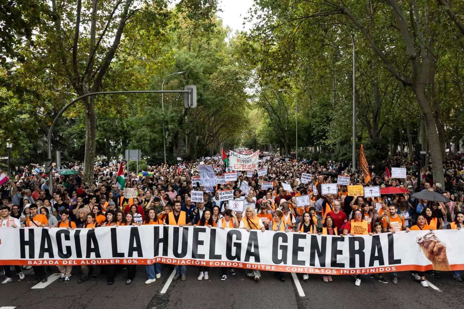 Manifestación por la Vivienda en Madrid   EUROPA PRESS