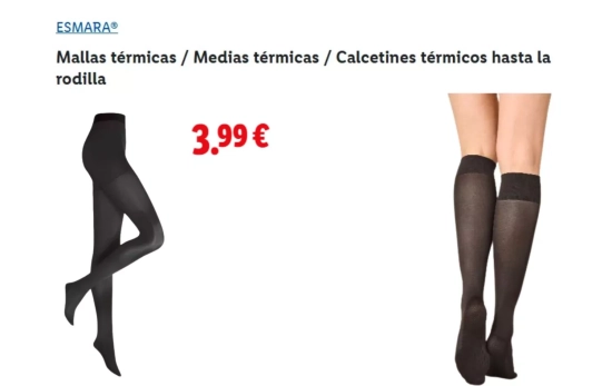 Medias térmicas negras y cortas/ LIDL Medias térmicas negras y cortas/ LIDL