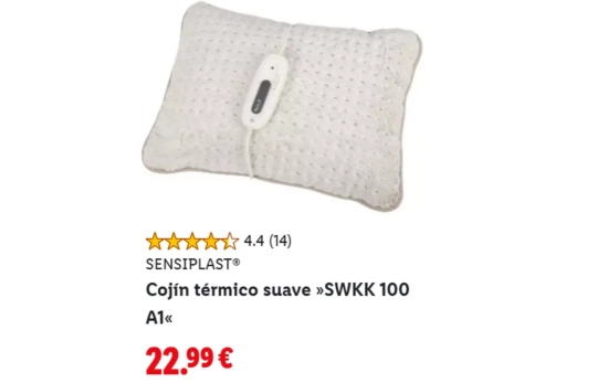Cojín térmico/ LIDL Cojín térmico/ LIDL