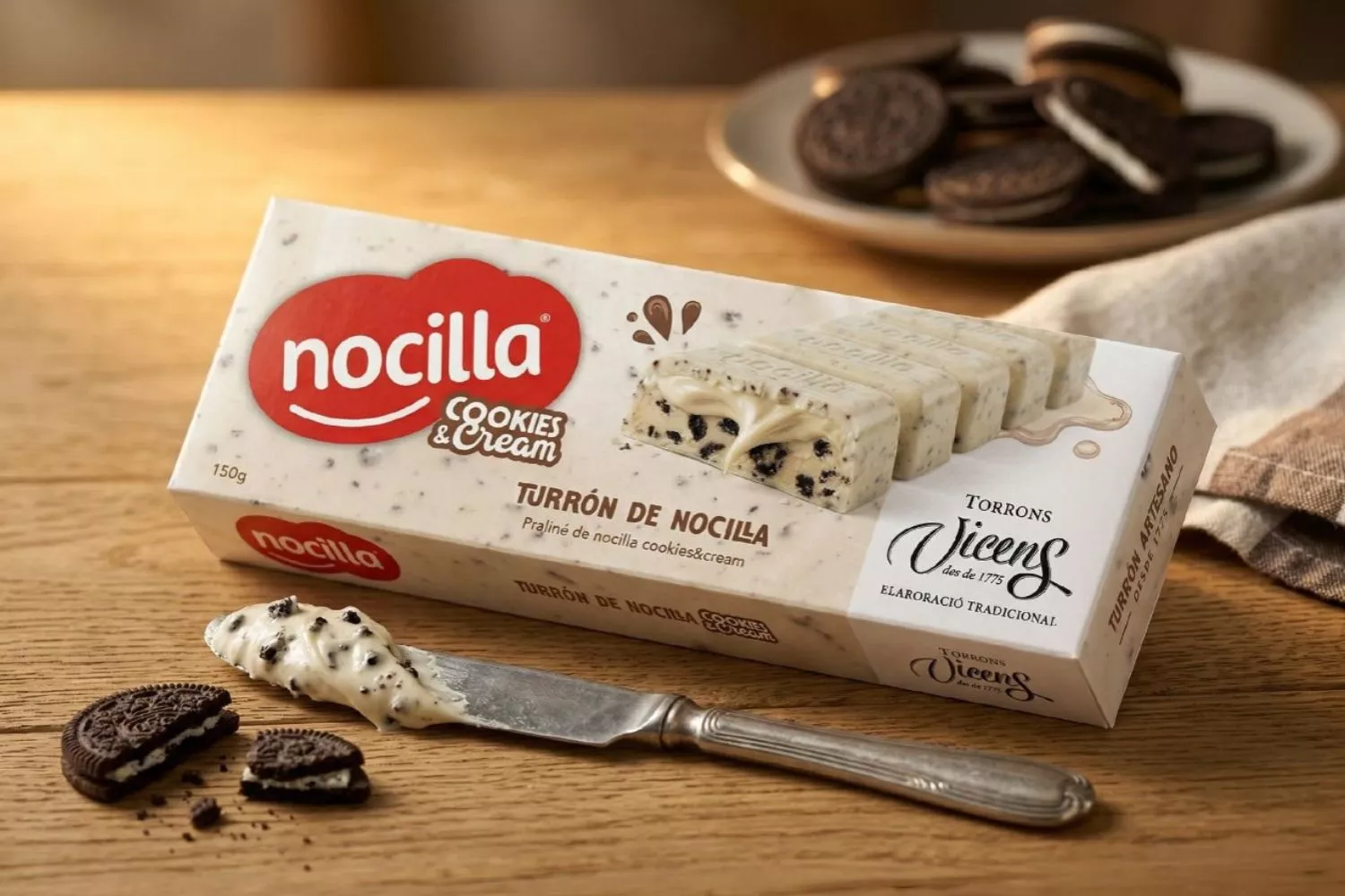 Uno de los nuevos turrones de Nocilla y Torrons Vicens / INSTAGRAM