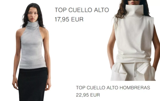 Top cuello subido sin mangas/ ZARA Top cuello subido sin mangas/ ZARA