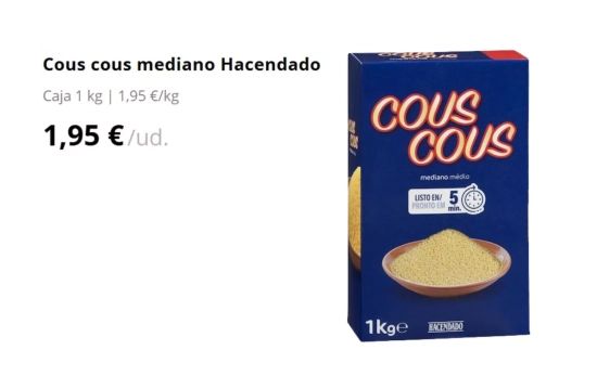 Cuscús/ MERCADONA