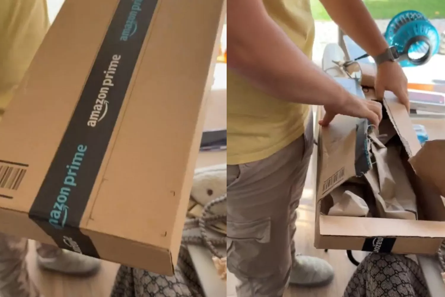 La caja vacía de Amazon / FOTOMONTAJE La caja vacía de Amazon / FOTOMONTAJE