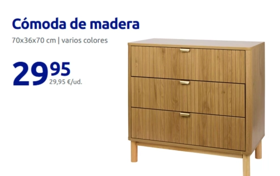 Cómoda de madera/ ACTION Cómoda de madera/ ACTION