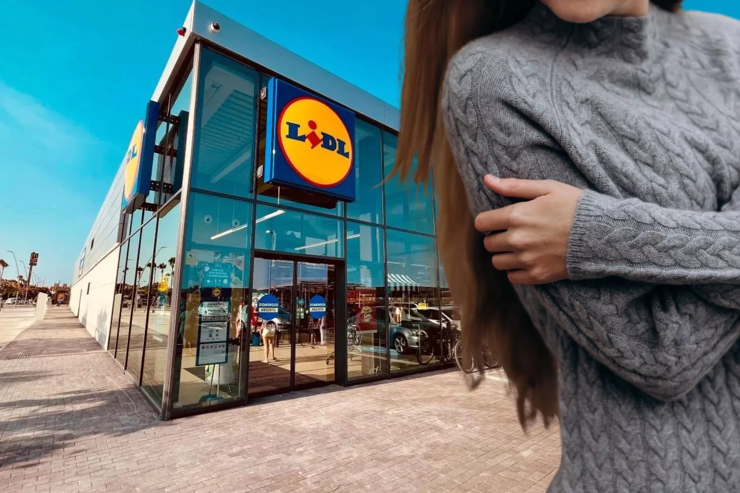 Lidl se adelanta al frío rebajando sus vestidos de punto a menos de 2 euros/ Fotomontaje Consumidor Global