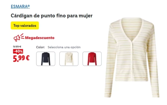 Chaqueta de punto Esmara/ LIDL Chaqueta de punto Esmara/ LIDL