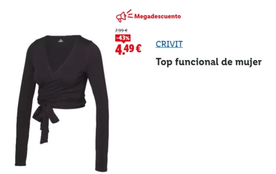 Top funcional de mujer/ LIDL Top funcional de mujer/ LIDL