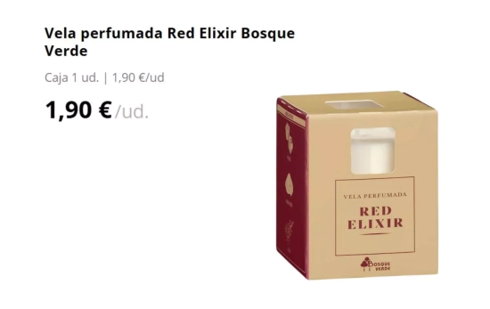 Vela Red Elixir que huele al perfume Baccarat Rouge/ 540 MERCADONA Vela Red Elixir que huele al perfume Baccarat Rouge/ 540 MERCADONA