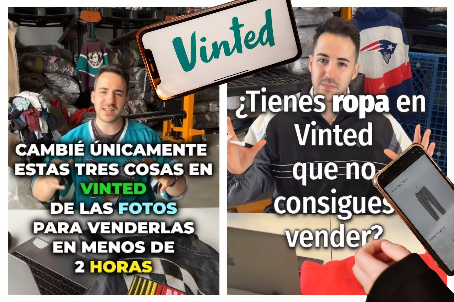 Un creador de contenido revela el truco para que Vinted de más visibilidad a tus prendas gracias a la IA/ Fotomontaje Consumidor Global