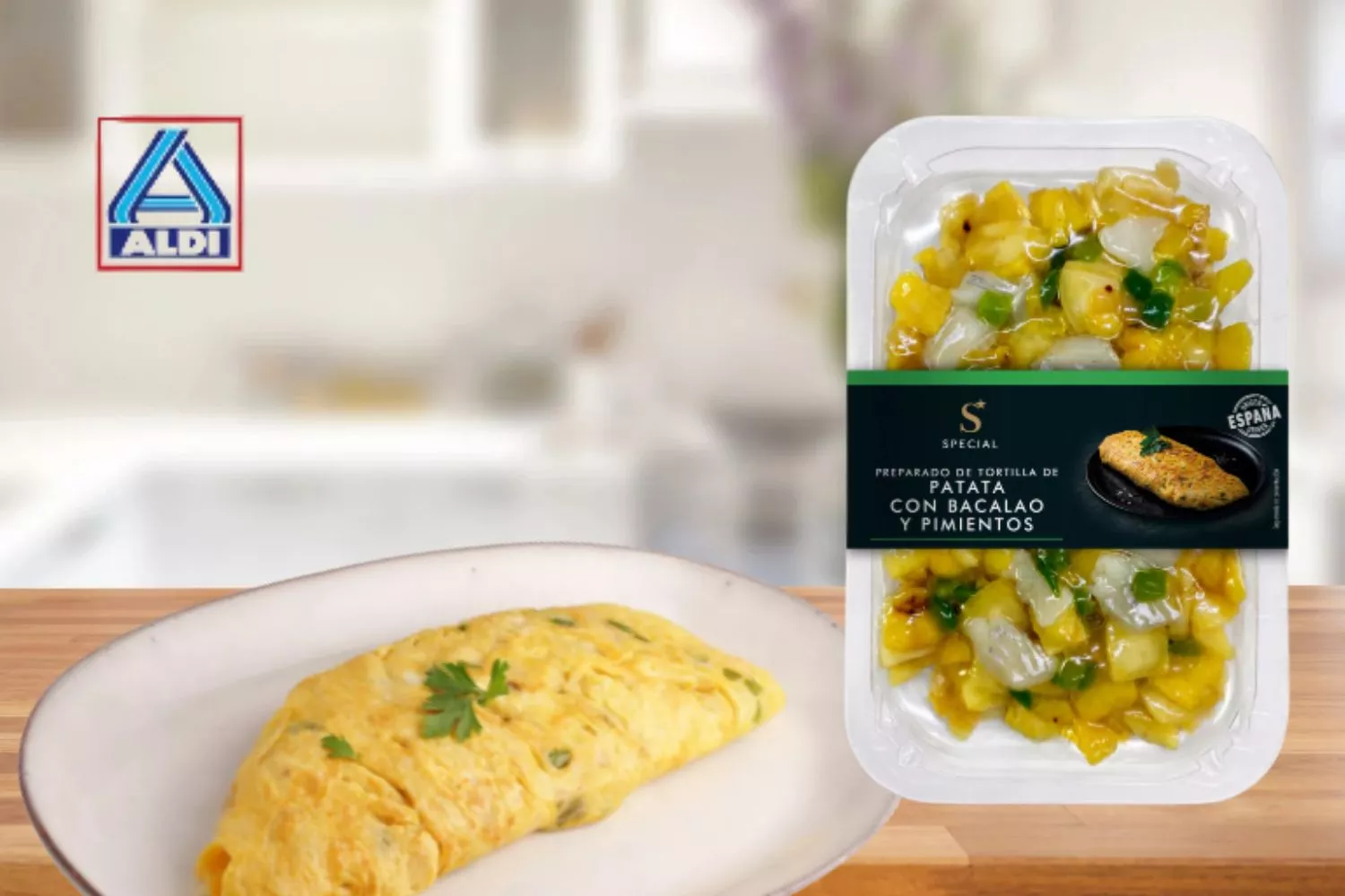 El preparado de Aldi para hacerte una tortilla de restaurante de categoría en 2 minutos / Fotomontaje Consumidor Global