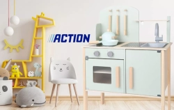 Adelántate a las navidades con la última promoción de Action: regala su cocina de juguete acabada en madera por menos de 20 euros