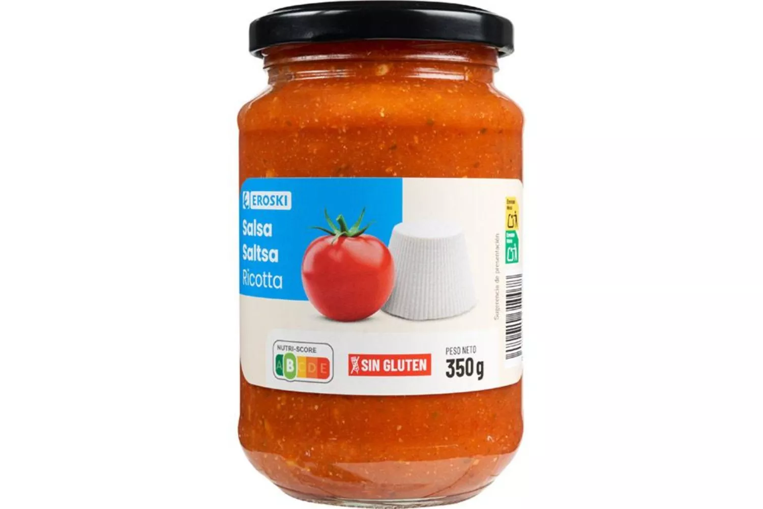 La salsa de tomate de Eroski y Caprabo   EROSKI