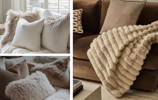 Cojines y mantas de pelo/ PINTEREST