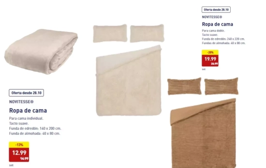 Ropa de cama/ ALDI