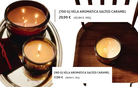 Vela aromática Salted Caramel/ ZARA HOME Vela aromática Salted Caramel/ ZARA HOME