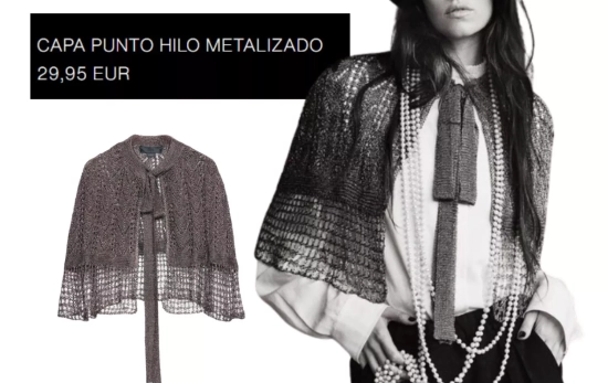 CAPA PUNTO HILO METALIZADO/ ZARA