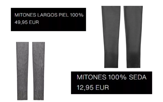 Luvas de couro e seda/ ZARA