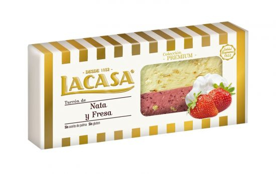 El turrón de nata y fresa de Lacasa / AMAZON