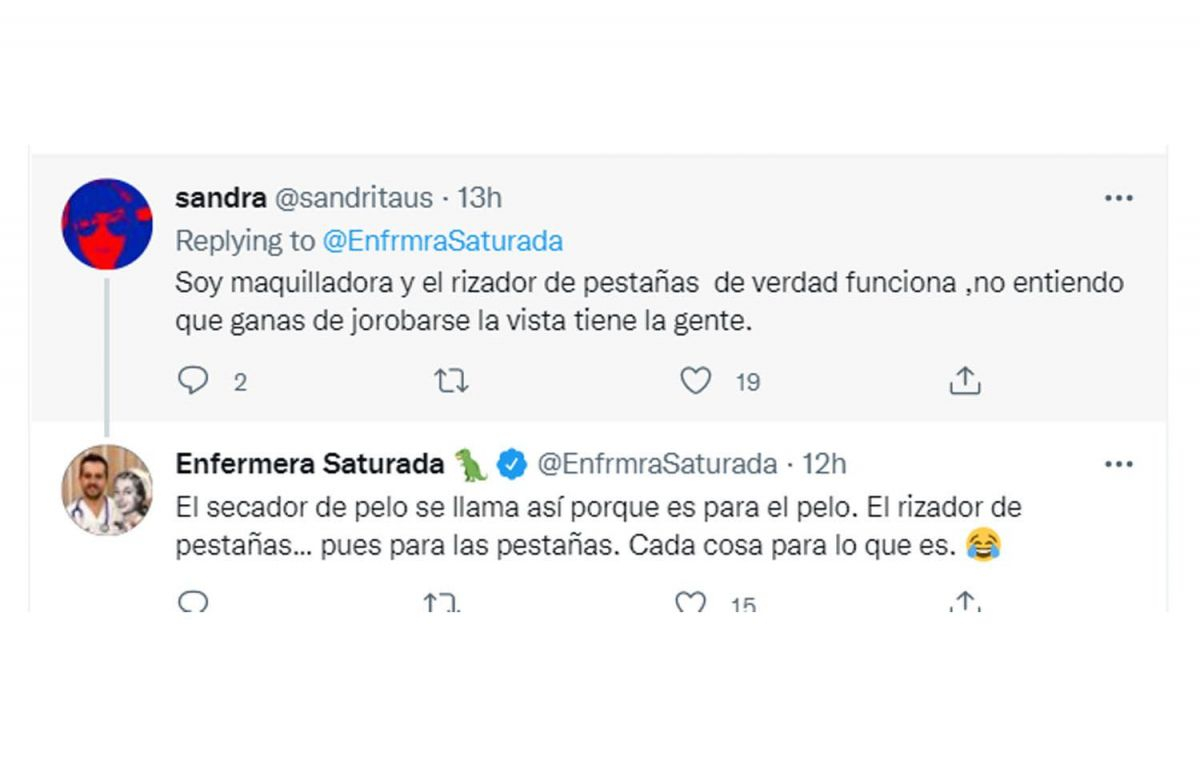 Comentarios del hilo de Enfermera Saturada / TWITTER @EnfrmraSaturada 