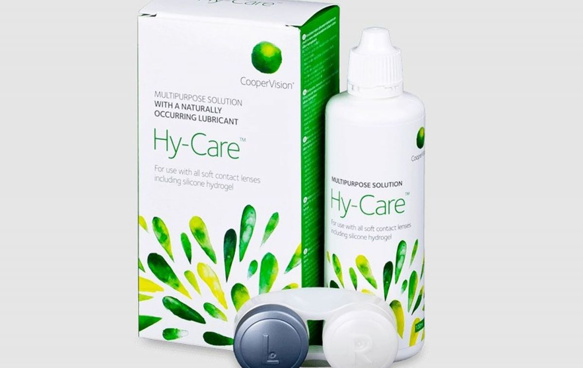 Este es el producto Hy-Care para el cuidado de las lentillas / HY-CARE